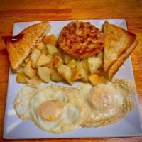 Breakfast Platter · W/ Home fries, 2 eggs over easy and white or wheat toast