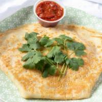 10. The Fiery Bird Crepe · Chicken, jalapeno colby jack cheese, onions, cilantro, avocado and salsa sauce.