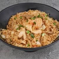 Combination Fried Rice · Chicken, beef and shrimp.