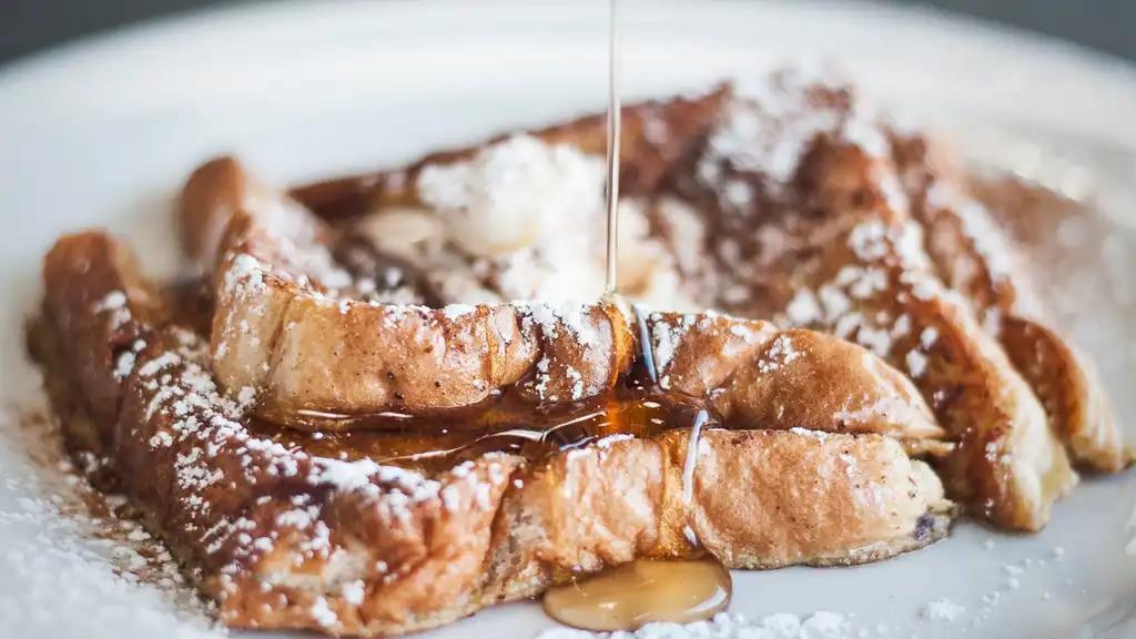 French Toast with Syrup · Fresh fluffy French toast.