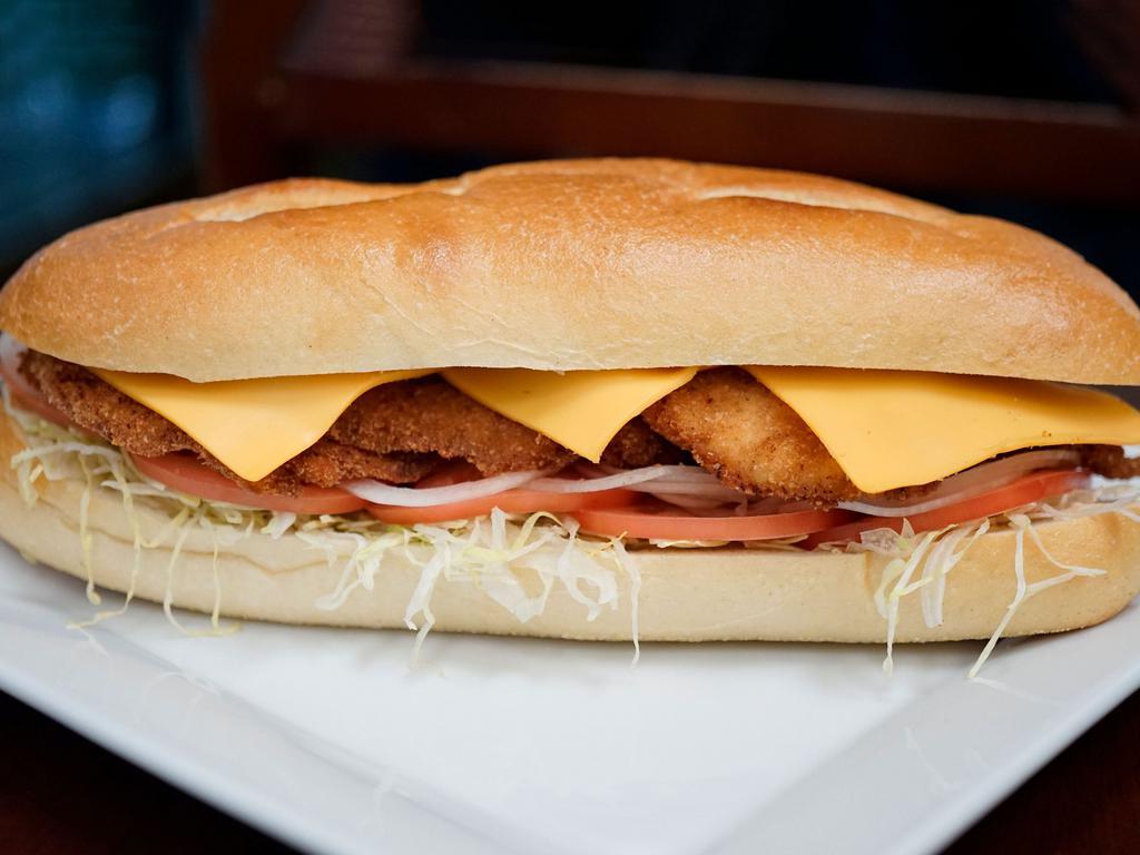 Chicken Cutlet Cold Cut on a Roll · 