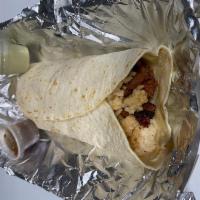Rappers Delight Burrito · Burrito with rice and beans and your choice of meat.