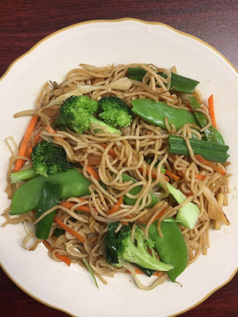 Hibachi Stir-fried Noodle with Vegetable  · Carrot, Cabbage, Onion, Scallion, Broccoli