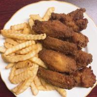 Chicken Wing Pieces w/ French Fries · 8 Pieces