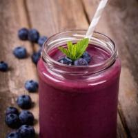 10. Coconut Smoothie · Mango, banana, pineapple and blueberries blended with coconut water.