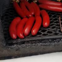 Hot Link Sandwich Plate · Smoked Hot Links on a 6