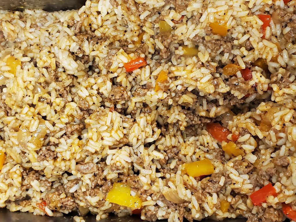 Dirty Rice · Hearty blend of Rice, seasoned ground beef, and vegetables.

Gluten Free