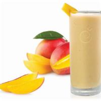 Tropical Mango · Original frozen yogurt with non-fat milk, mango, pineapple and agave nectar.