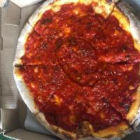 MARINARA  Pizza · Chunky marinara tomato sauce. No Cheese