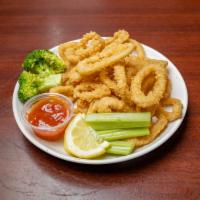 Fried Calamari · Crispy fried on the outside, soft on the inside, pair with marinara sauce is a desired favor...