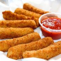 Mozzarella Sticks · Perfectly breaded and deep fried. Served with marinara. 