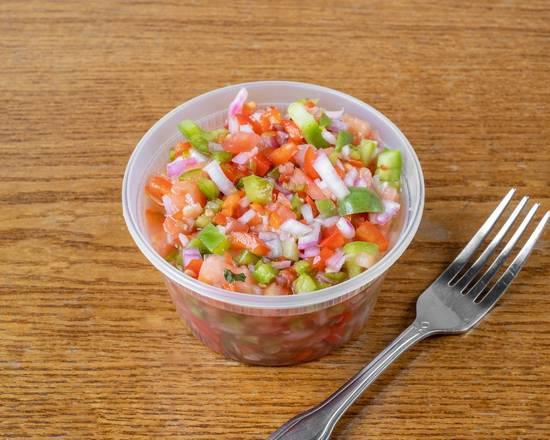 Vinaigrette Salad · A mild salsa that comes with tomato, onions, red, green peppers, olive oil, vinegar, and fresh parsley. Brazilian-style fresh salads.