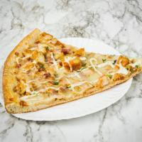 Country Chicken Crispy Pizza · Chicken, bacon and ranch dressing.