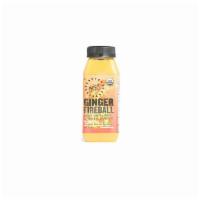 Ginger Fireball (8.5 fl oz) · Organic ginger, orange, lemon, cayenne, and oil of oregano.
