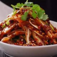 A18: Marinated Pig Ears · Spicy.
