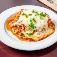 Lasagna Pasta · Layered dish with wide flat pasta.
