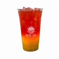 Sunrise Punch · Gluten free. Passionfruit, peach, mango. 0g of sugar 90 cal 4g of carbohydrates 17g of prote...