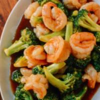 123. Shrimp with Broccoli · 