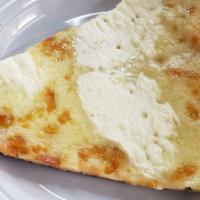 White Pizza · Mozzarella and ricotta cheese.