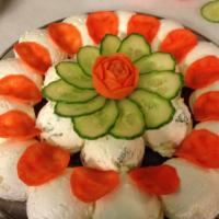 Cream Cheese Platter · Assorted Cream Cheeses: plain, vegetable, scallion, olive or lox spread.