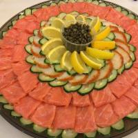 Small Smoked Fish Platter · Lox and sable.