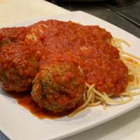 Meatball · Served with Italian bread.