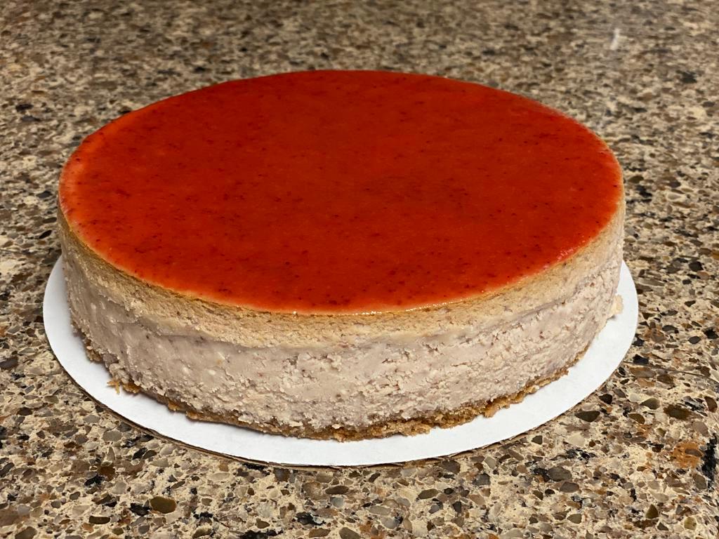 Strawberry Cheesecake  · Strawberry cheesecake topped with a strawberry glaze