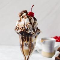 Gelato Sundae · Two Scoops of Gelato with Two Toppings & Fresh Whipped Cream