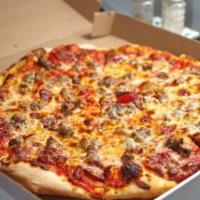 Meat Lovers Pizza · Pepperoni, sausage, bacon, and meatball.
