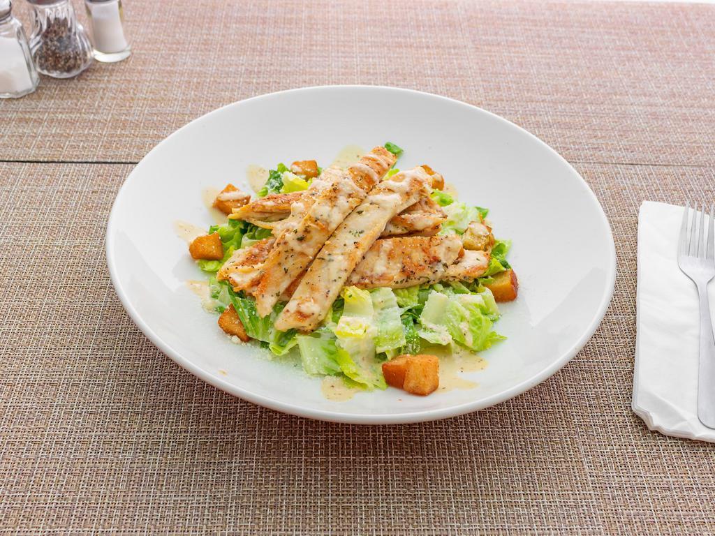 Rosa Maria Pollo · Rosemary grilled chicken breast served with a fresh medley of vegetables and rice.