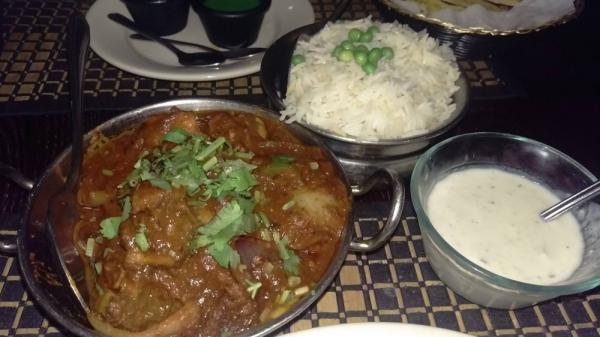 Lamb Kadai · Lamb cooked with tomatoes, onions and fresh assorted vegetables. Served with rice.