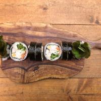 Tuna Kimbap · Gluten-free kimbap roll with wild-caught albacore tuna salad in mayo. Includes carrots, cucu...