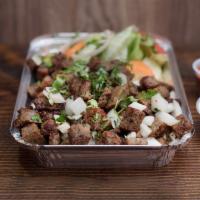 Lamb over Rice Platter · Comes with drink.