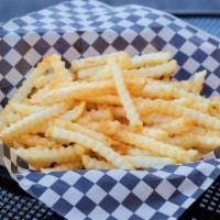 House Fries · Lightly-salted golden crinkle cut french fries. 