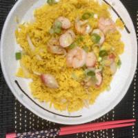64. Seafood Fried Rice · Stir fried rice with seafood.