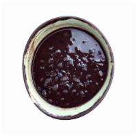 Brothy Black Beans · Hard and nutty and vegan.