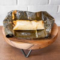 Breakfast Fresh Salvadorean Chicken Tamales · Poultry. Dough wrapped around a filling and steamed in a corn husk or banana leaf.