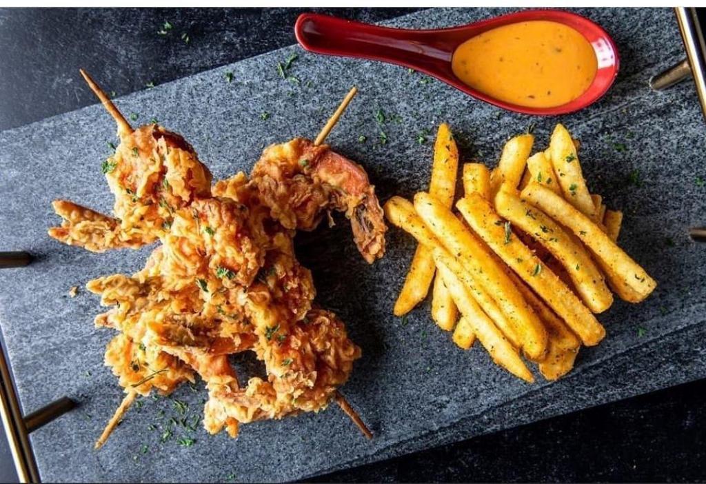 Fried Shrimp · Golden breaded fried shrimp. Includes fries.