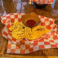 Chicken Tenders · Served with waffle fries