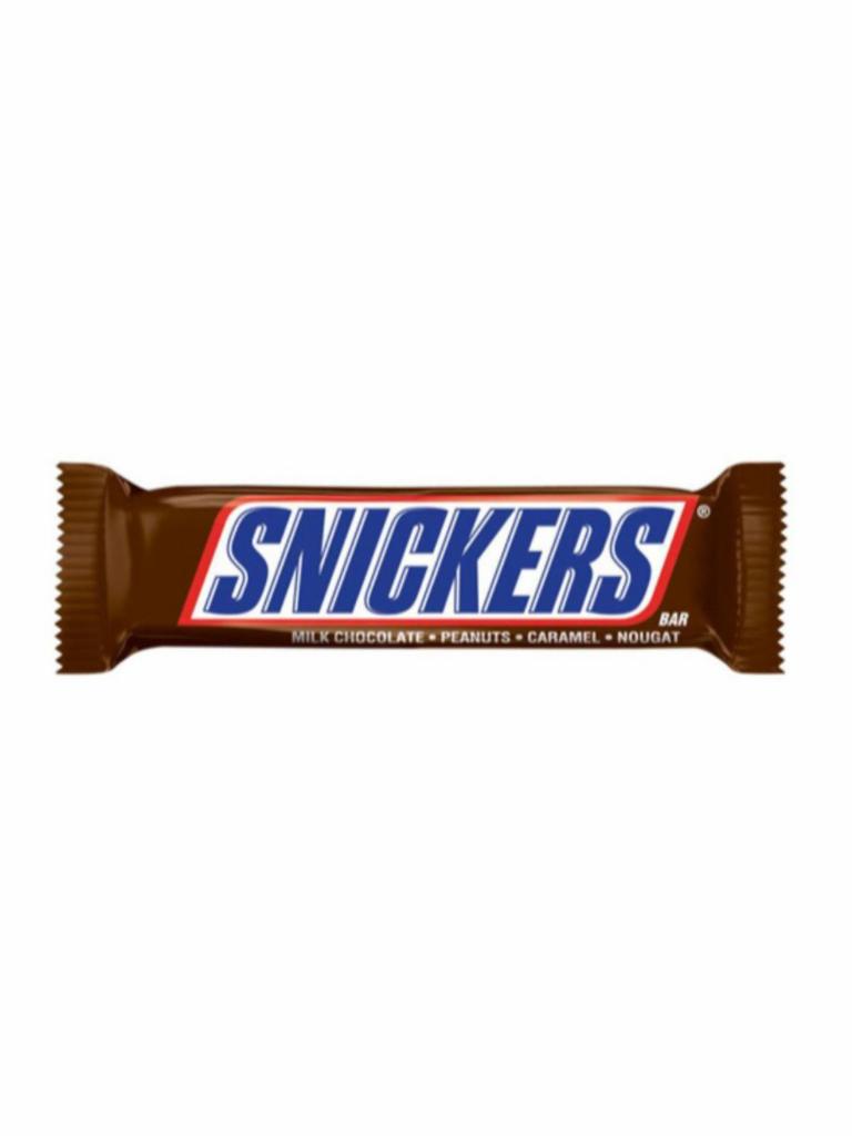 Snickers Candy Bar · The world's best-selling candy bar. Crammed with peanuts, caramel and nougat then coated with milk chocolate -1.86 oz