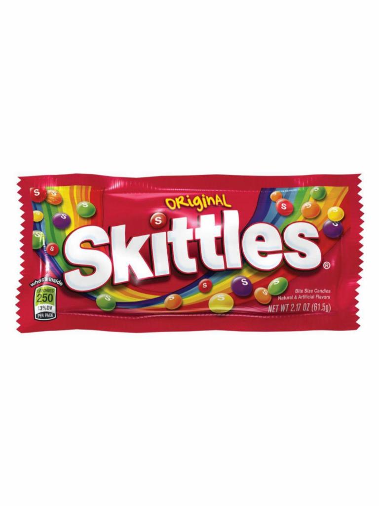 Skittles · 1 Bag of Original Flavored Skittles - 2.16 oz