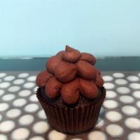 1 Vegan Chocolate Cupcake · Vegan chocolate cake with chocolate frosting