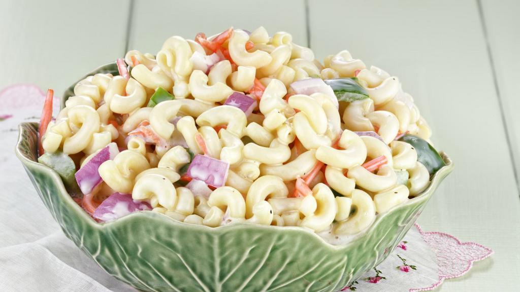 1 lb. Macaroni Salad · Hearty macaroni salad made in house and packed with flavor.