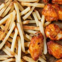 Hot Wings and Fries · 5 pieces juicy chicken wings served with a side of fries.