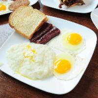 Classic Egg Plate  · 2 eggs and toast, with choice of patty sausage, link sausage, beef sausage, turkey bacon, tu...