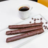 Chocolate Lover's Biscotti 1ct · A Chocolate Lovers dream, semi sweet chocolate chips are baked into our chocolate cookie bat...