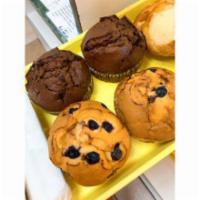 Chocolate Muffin · Chocolate muffin with chocolate chips.
