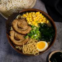 3. Tokyo Shoyu Ramen 东京酱油拉面 · Regular.Chashu pork，1/2 marinated egg，bamboo shoots，corn，wakame，scallions，nori.