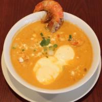 Chupe de Camarones · Peruvian shrimp soup