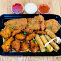 Delights Platter · Try our best selling delights with a platter that includes four fried wings, 3 chicken finge...